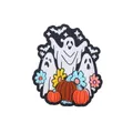 Cartoon Halloween silicone charm featuring ghosts and pumpkins for DIY baby teething items - Specter