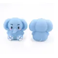 Hellblaues 3D-Cartoon-Elefant Silikonperle für DIY-Schnullerketten und Beißringe Spielzeug - Elefant