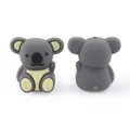 DIY Baby Schnullerketten Zubehör mit grauen und gelben 3D Silikon Koala Perlen - Koala