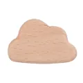 Cloud-shaped beech wood teething ring accessory for DIY baby pacifier clips - Cloud