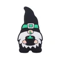 Gnome-vormige PVC-schoenbedel voor clogs met zwarte hoed en groene magische ketel - Heksenketel Kabouter