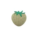 Dusty green strawberry silicone bead for DIY baby pacifier clips and teething bracelets - Green
