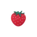 Cartoon red strawberry silicone bead accessory for DIY baby pacifier clips and bracelets - Red