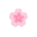 Light pink cherry blossom silicone bead accessory for DIY baby pacifier clips and teethers - Pink