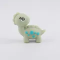 Cuenta de silicona de dinosaurio verde claro para cadenas de chupetes personalizadas - Verde claro