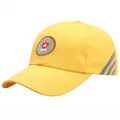 Children's yellow safety cap in cotton with reflective stripes and embroidered badge - One Size / Yellow With Badge