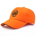 Casquette orange Escape from Tarkov avec logo BEAR noir et broderie bouclier - Taille unique adulte (58 cm réglable) / Orange