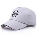 Casquette Escape from Tarkov gris clair avec logo BEAR noir et détails de broderie - Taille unique adulte (58 cm réglable) / Gris