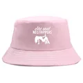 Pink bucket hat featuring She said NO STRIPPERS text and a dancer silhouette print - Adult One Size (58cm Non-adjustable) / Pink