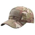 Gorra táctica de camuflaje con panel de velcro frontal y tejido ripstop resistente - Talla única / Patrón Camuflaje