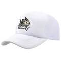 White trucker hat with piranha skeleton print and breathable mesh for outdoor sports - Adult One Size (58cm Adjustable) / White