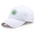 Gorra de béisbol clásica de algodón blanco de seis paneles con visera curva y aireación - Ajustable / Blanco