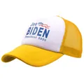 Joe Biden 2020 campaign trucker hat with yellow mesh and white front panel logo - One Size / Yellow
