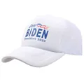 White Joe Biden 2020 election trucker hat with breathable mesh and curved visor - One Size / White