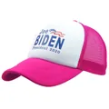 Pink and white Joe Biden 2020 election campaign mesh trucker hat for women - One Size / Rose Red