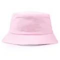 Classic pink cotton bucket hat with stitched brim and high-quality twill fabric finish - M (Adult 56-58cm) / Pink