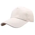Berretto da baseball beige taglia grande con tesa lunga in cotone per il sole - Taglia Unica Adulto (55-59cm) / Beige
