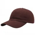 Classic dark brown cotton baseball cap with a soft top and six-panel stitch design - Adult Free Size (58cm Adjustable) / Coffee