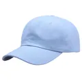 Classic light blue minimalist cotton baseball cap in six-panel style for casual wear - Adult Free Size (58cm Adjustable) / Sky Blue