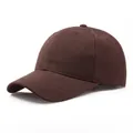 Klassische dunkelbraune Baseballkappe aus hochwertiger Baumwolle in schlichtem Design - Einheitsgröße / Kaffeebraun