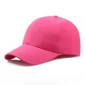 Klassische leuchtend pinke Baseballkappe mit strukturierter Form und gebogenem Schirm - Einheitsgröße / Fuchsia
