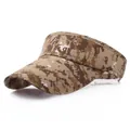 Visière de soleil unisexe camouflage numérique du désert avec large bord pour sport - Camo Numérique Désert (Camo 1)