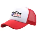 Cappellino trucker Joe Biden 2024 con retro in rete rossa e pannello frontale bianco - Stampa Campagna Joe Biden 2024 (Joe Biden 2024) / Rosso