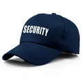 Gorra de béisbol SECURITY azul marino con letras blancas para personal de seguridad profesional - Talla única / Azul marino con logo blanco
