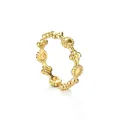 Goldener offener Ring mit hohlem Sonnenblumenmuster im Retro-Stil und verstellbarem Band - Hohler Sonnenblumen-Blumenstil (R687)