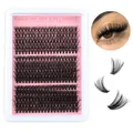 CMAYOME DIY segment eyelashes set with 10mm to 16mm mixed lengths for natural lash extension - Natural Thick Combination (DIY-TZ210)