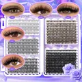 DIY cluster lashes set 10D-50D black and brown individual eyelash extensions 9-18mm - DIY-TZ-194 Style