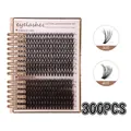 DIY wimperverlengingskit met 300 stuks 30D en 40D zwarte individuele wimpers - Stijl 683 (30D+40D) / Zonder Gereedschap