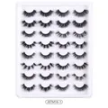 16 pairs of mixed style faux mink eyelashes in JSTM16-1 variant with a 3D fluffy look - Natural Long Mixed Style (JSTM16-1)