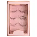 TM26 natural manga style false eyelashes with transparent fishing line band 5 pairs set - Crisscross Radiant Natural (TM26)