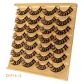 14 pairs of D-curl segmented false eyelashes with thick volume and natural curl - 3D Crisscross Style (DIY14-4)