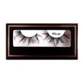 Thick faux mink eyelashes model WSJ-06 in a black box with rose gold accents - Fan-shaped Thick Defined Style (WSJ-06)