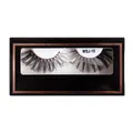 Halloween faux mink eyelashes pair WSJ-10 with silver glitter in black gift box - Silver Sequin Thick Style (WSJ-10)