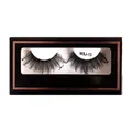 Dense Halloween faux mink eyelashes WSJ-13 in black gold window display box packaging - Fan-shaped Cross 3D Style (WSJ-13)