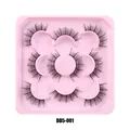 Set di 7 paia di ciglia finte spesse con curvatura DD e volume naturale stile DD5-001 - Stile Naturale Russo (DD5-001)