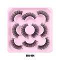 5 paia di ciglia finte russe DD curl folte in vassoio rosa, modello DD5-004 - Stile a Ventaglio Russo (DD5-004)