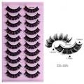 10 pairs of Russian DD curl lashes style DD-025 with 14-17mm length and pink tray - Russian Curl Style DD-025 (DD-025)