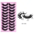 10 pairs of Russian curl DD volume false eyelashes model DD-028 in 16-18mm length - Russian Curl Style DD-028 (DD-028)