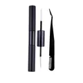 DIY cluster eyelash kit with lash glue applicator and multi-function tweezers - Black Glue And Tweezers Tool Set