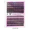Professional DIY eyelash cluster set with 126 fans and gradient purple packaging - Single Box Segmented Eyelashes (DIY-SET-020)