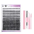 Professionele DIY wimperverlenging set met 168 clusters en roze tools accessoires - Diy-set-073+ Roze Set