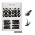 DIY individual faux mink eyelash cluster set with adhesive for dramatic eye extension - Mixed Style (DIY-SET-047) / Single Box