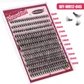 DIY individual lash extension kit in Natural Curl with lengths from 8mm to 16mm - Thick Style (DIY-WH12-045) / Single Box