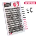 DIY gesegmenteerde wimperverlenging set met 12 rijen in 10mm tot 16mm lengte - Natuurlijke Krul Enkele Doos Wimpers (DIY-WH12-062)