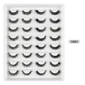 Set da 16 paia di ciglia finte russe in fibra sintetica 3D stile 16001 voluminose - Stile Denso 3D (16001)