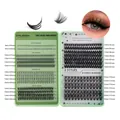 DIY cluster eyelash extension kit with bottom lashes and spikes in 5-16mm length - Mixed Cluster Lashes (DIY-JIMS001)